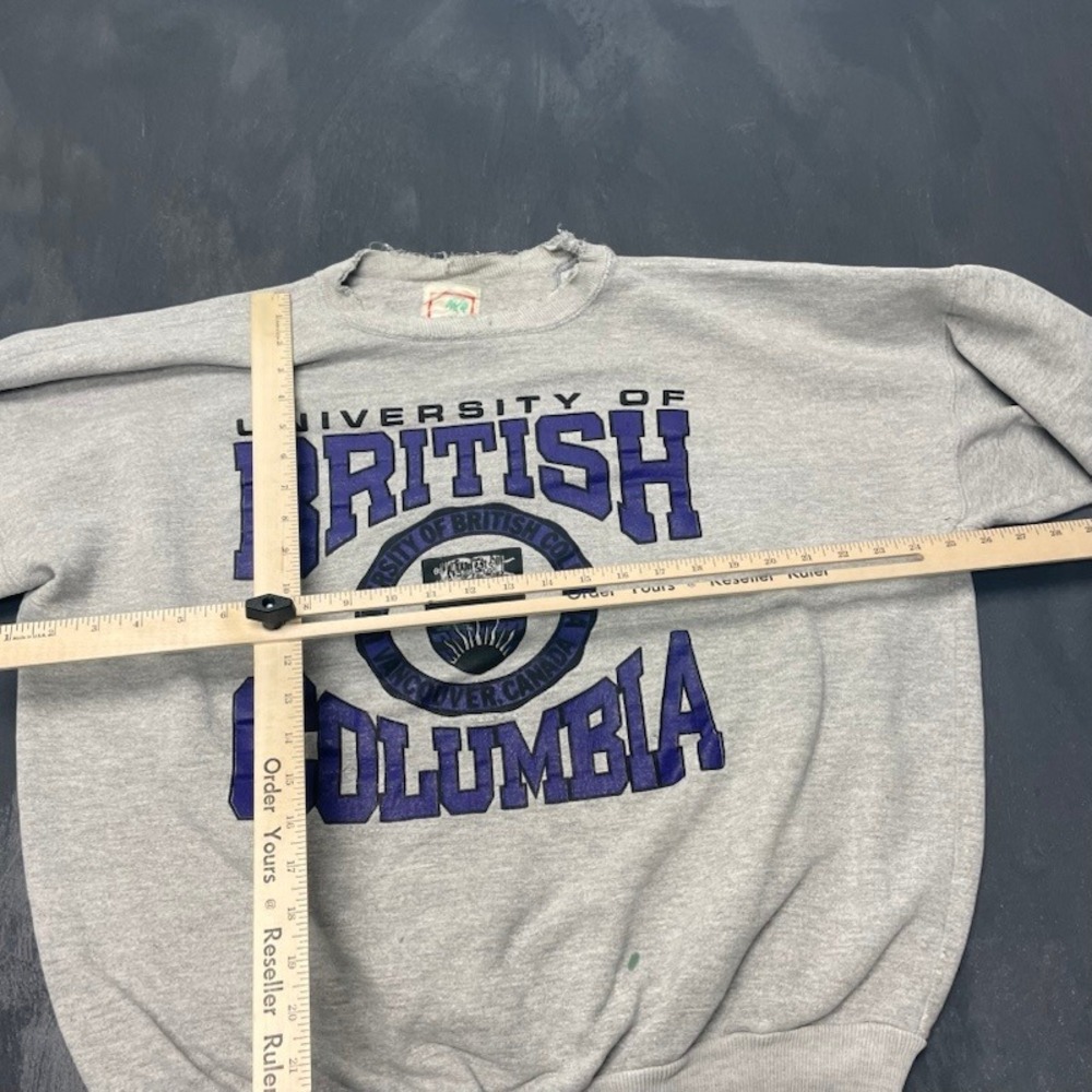 Vintage Balboa Beach Club Sweatshirt XL Gray 90s Distressed UBC - Picture 9 of 12
